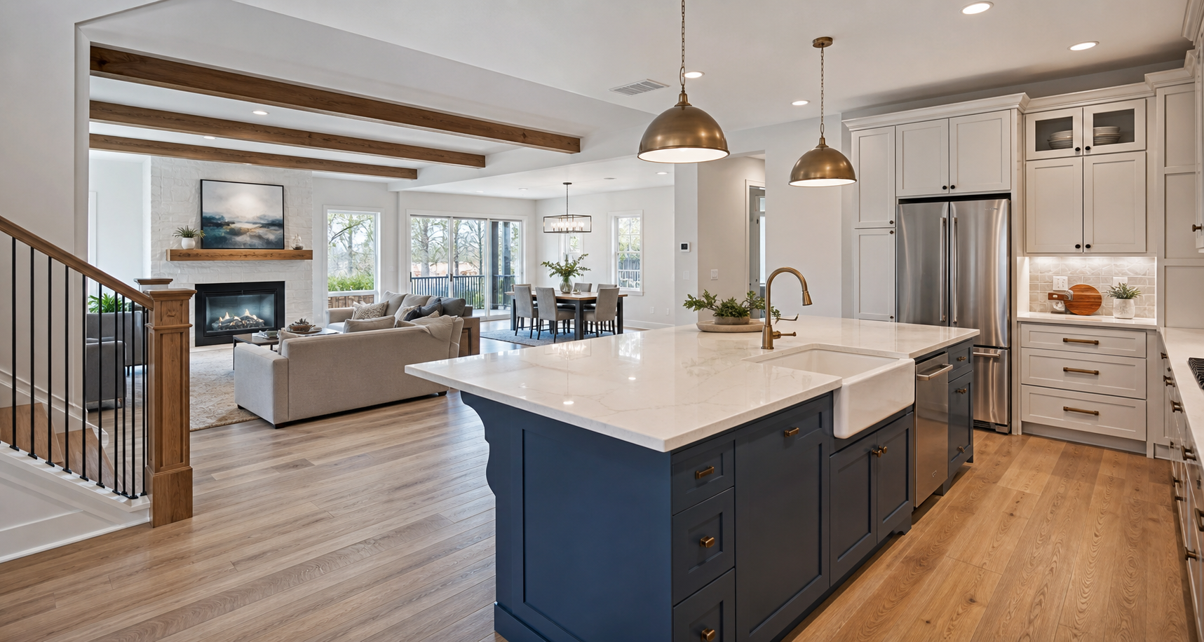 BDI Company remodeling team working on an interior project